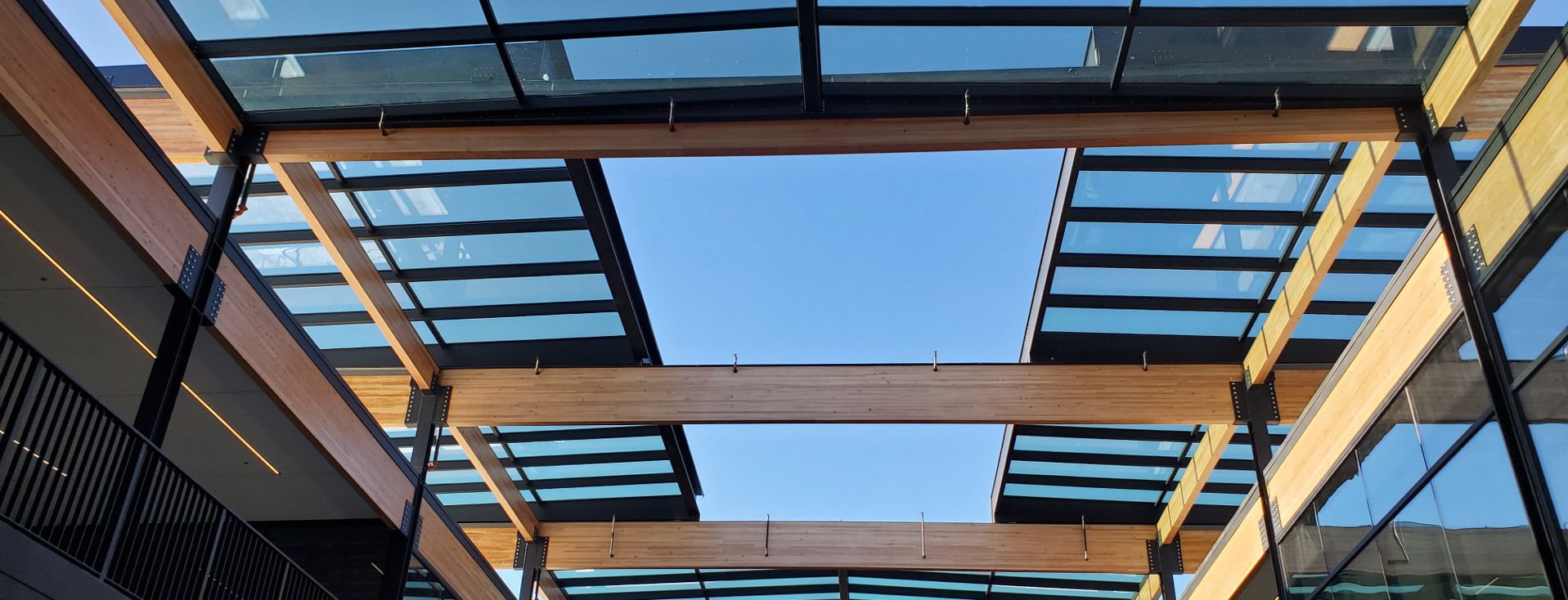 outdoors in operable roof