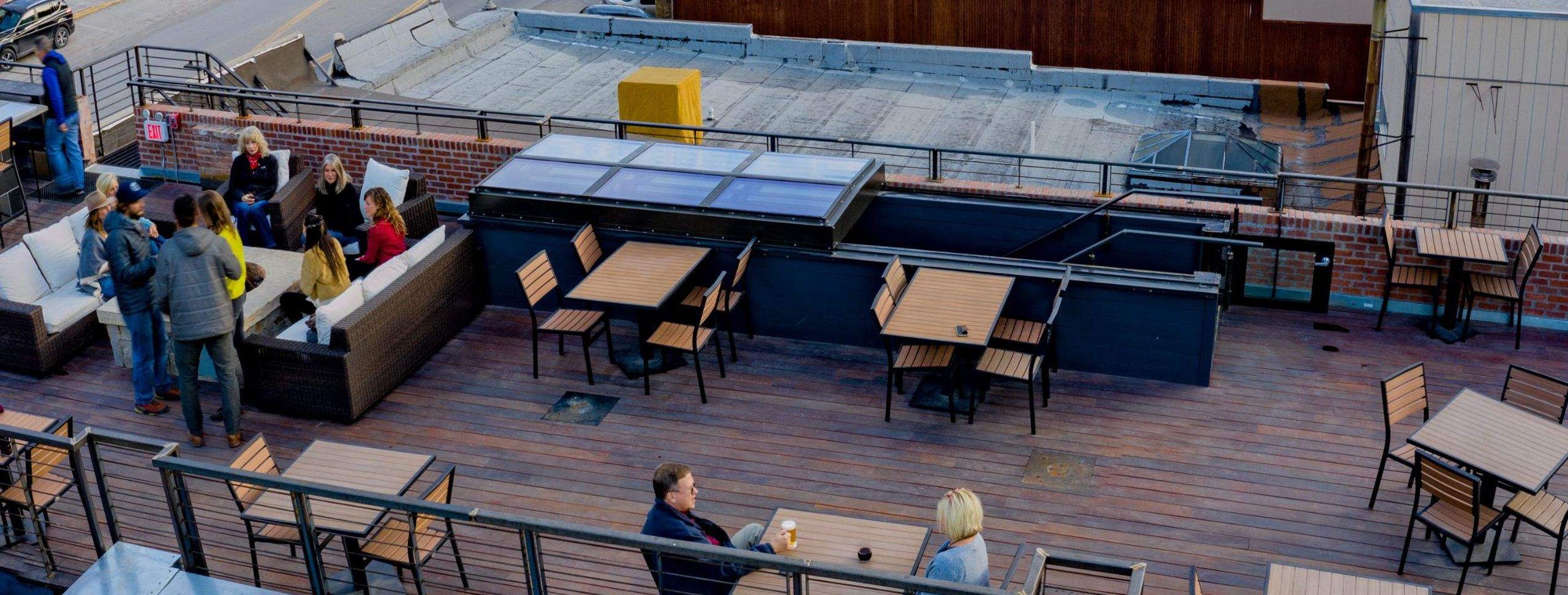 restaurant retractable roof header