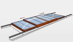 Retractable Roof Configurations - Telescoping retracting roof